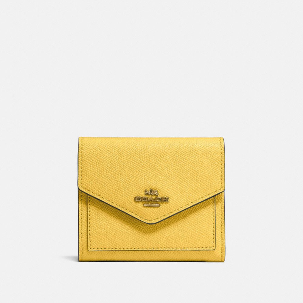 coach yellow wallet