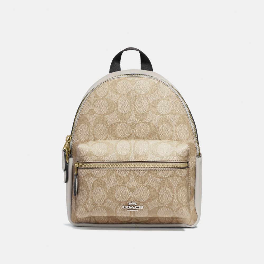 charlie backpack in signature canvas