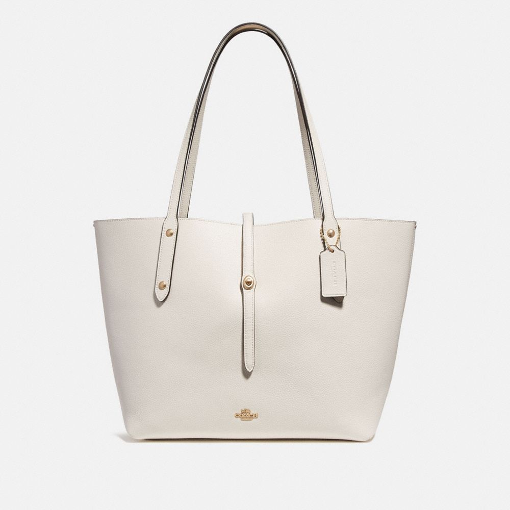 coach tote white