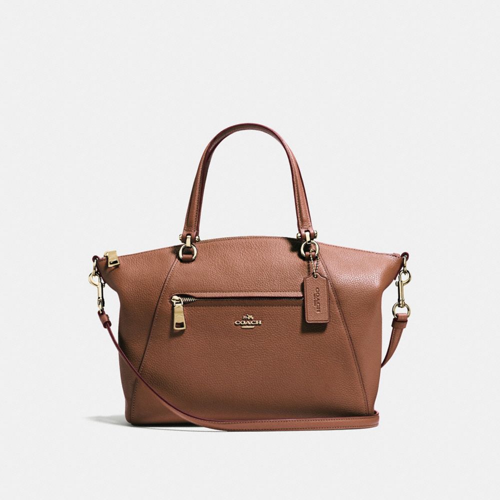 coach prairie pebble leather satchel