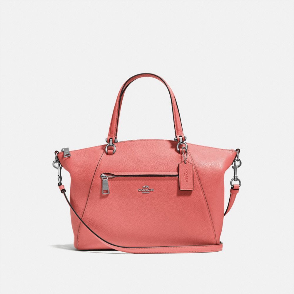 coach red satchel bag