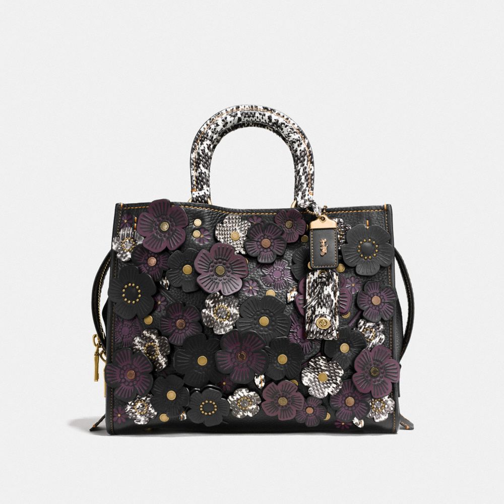 Coach Rogue In Glovetanned Leather With Exotic Tea Rose