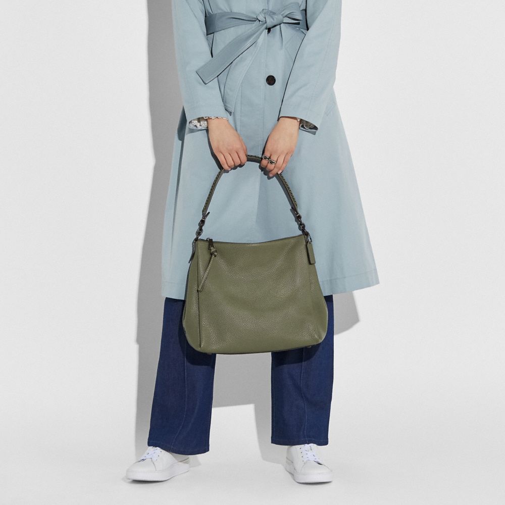 shay shoulder bag with whipstitch detail