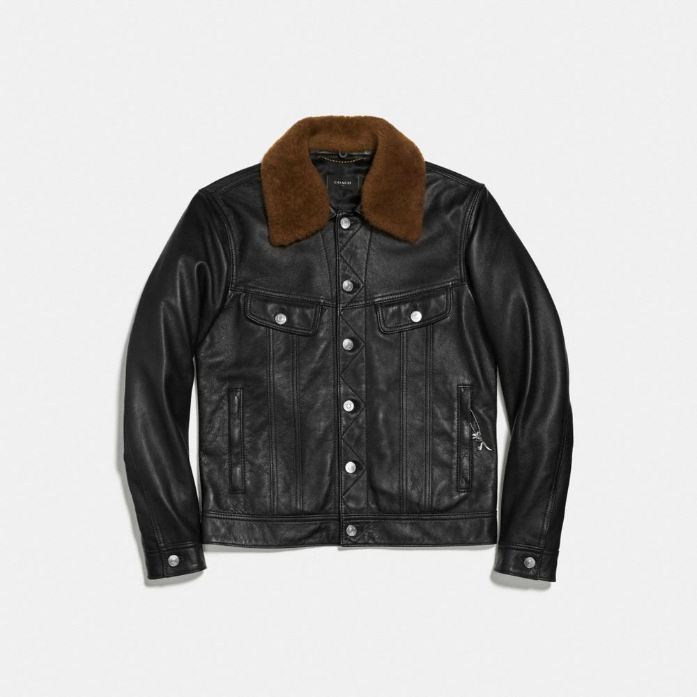 quilted coach's trucker jacket