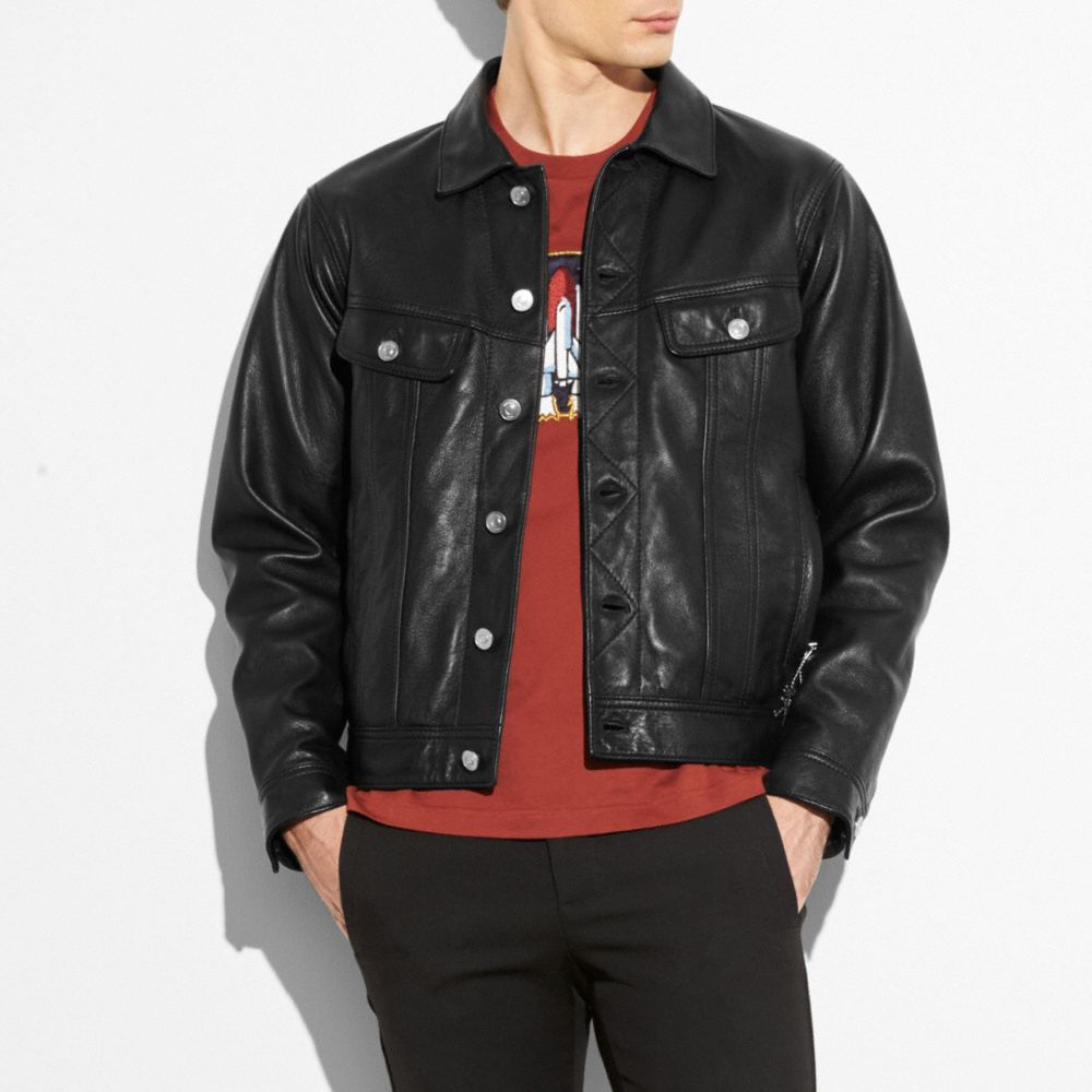 track coach's trucker jacket