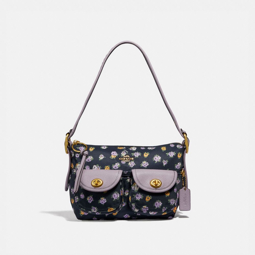 coach rose print purse