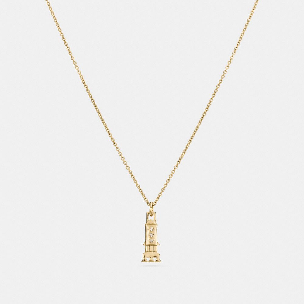 COACH Mini DemiFine Rocket Necklace