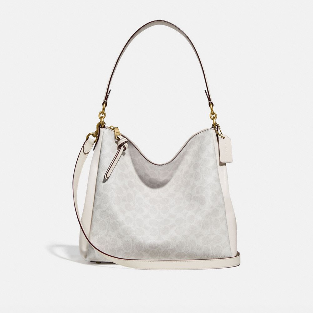 beige shoulder handbag