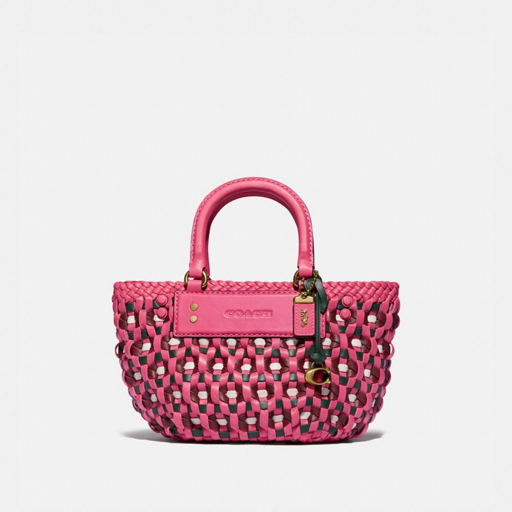 coach woven bag