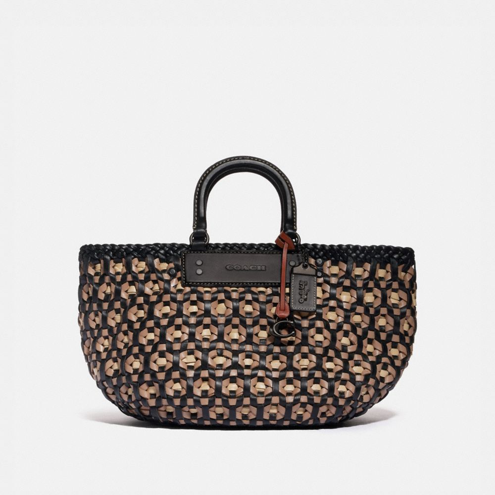 coach woven bag