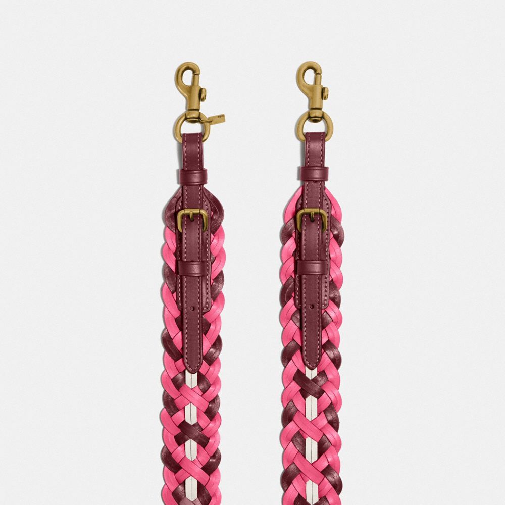 Coach Strap With Weaving B4/Confetti Pink Multi  Alternate View 1