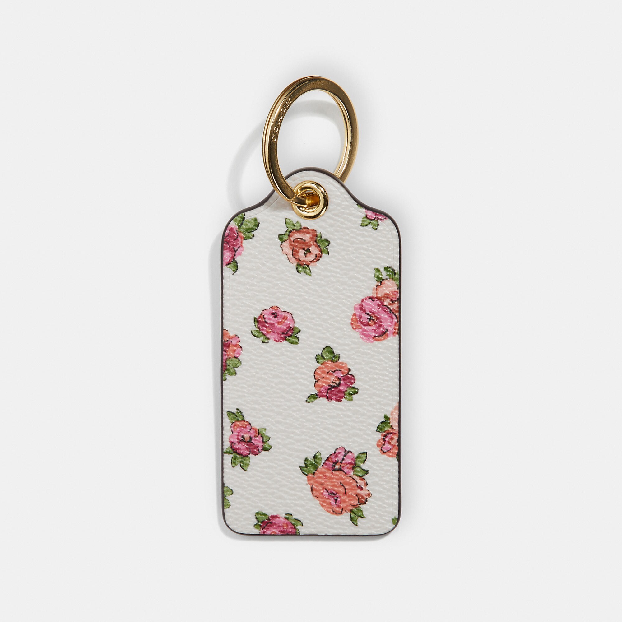 COACH HANGTAG WITH FLORAL PRINT,63782