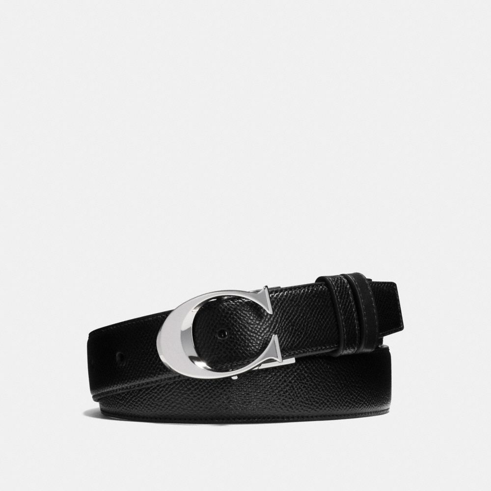 coach leather belt mens