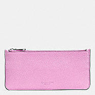 MESSENGER WITH POP-UP POUCH IN COLORBLOCK LEATHER