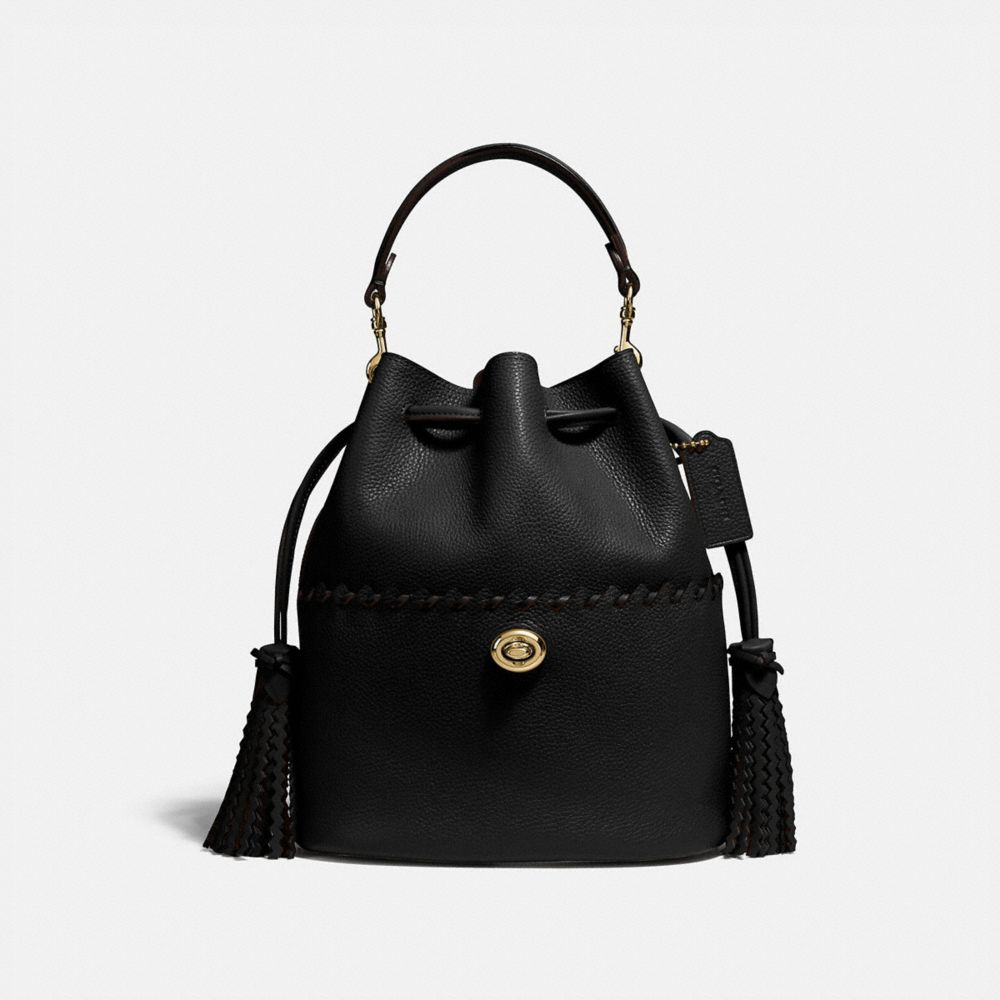 coach black bucket bag