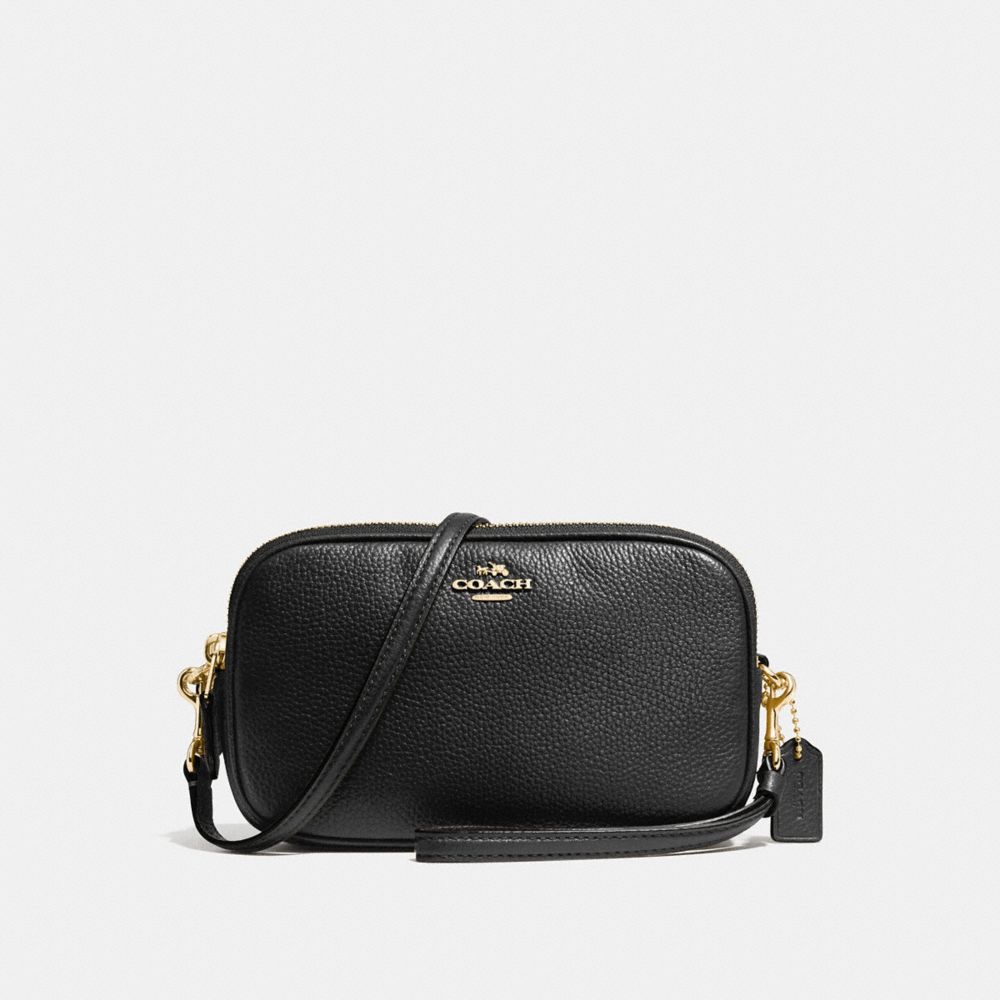 coach sadie crossbody clutch black