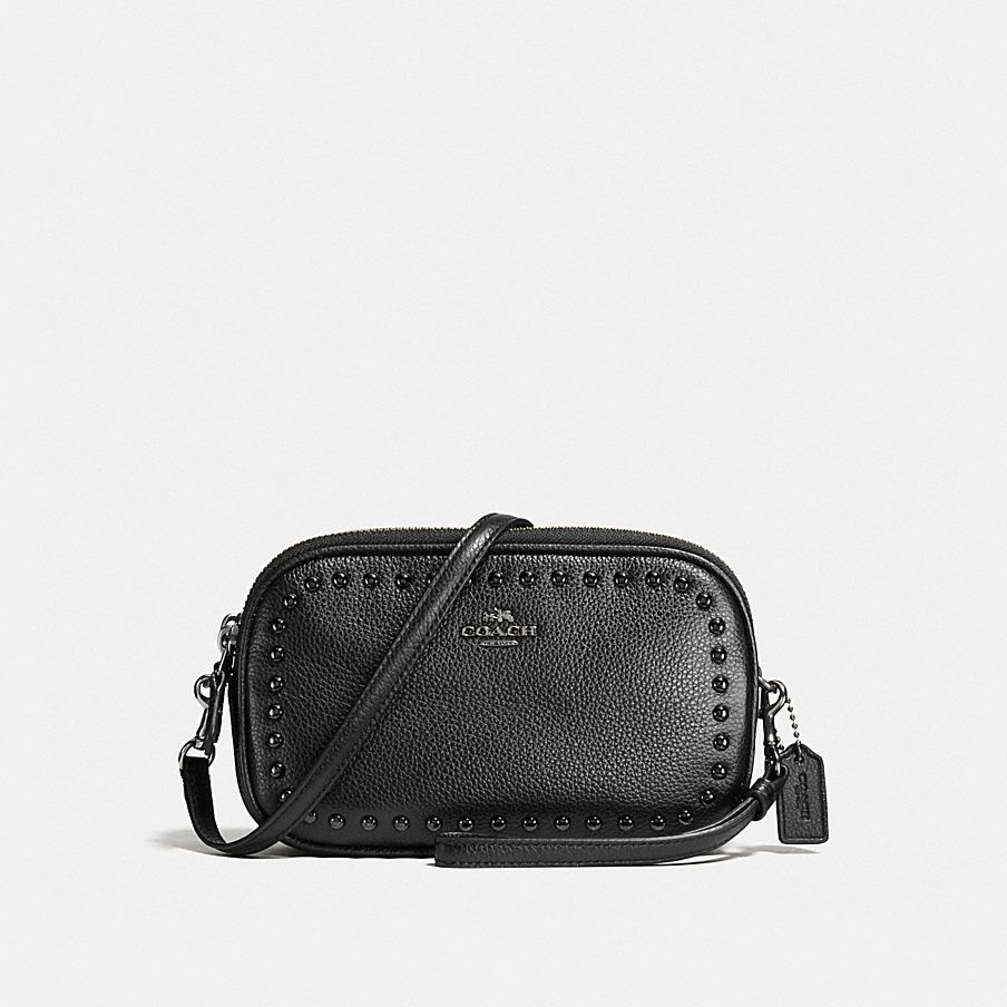 COACH: Crossbody Clutch With Lacquer Rivets