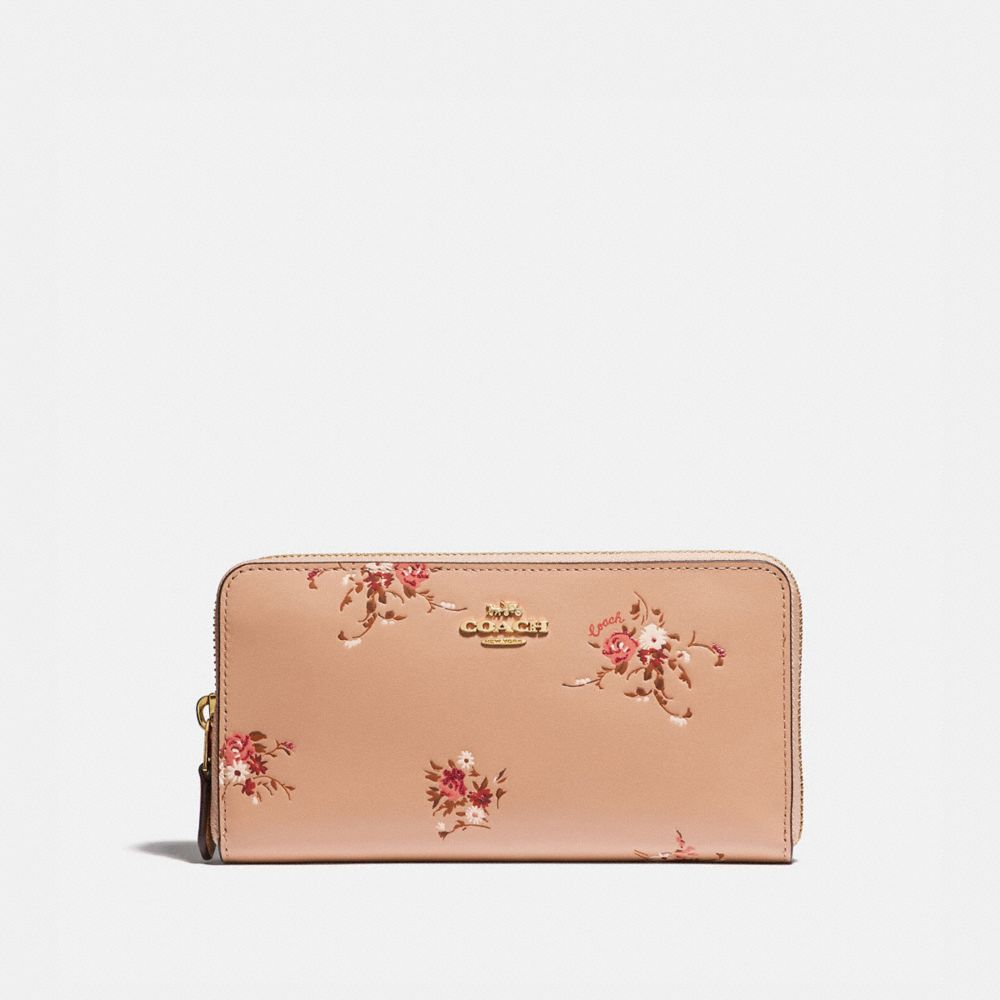 coach wallet floral print