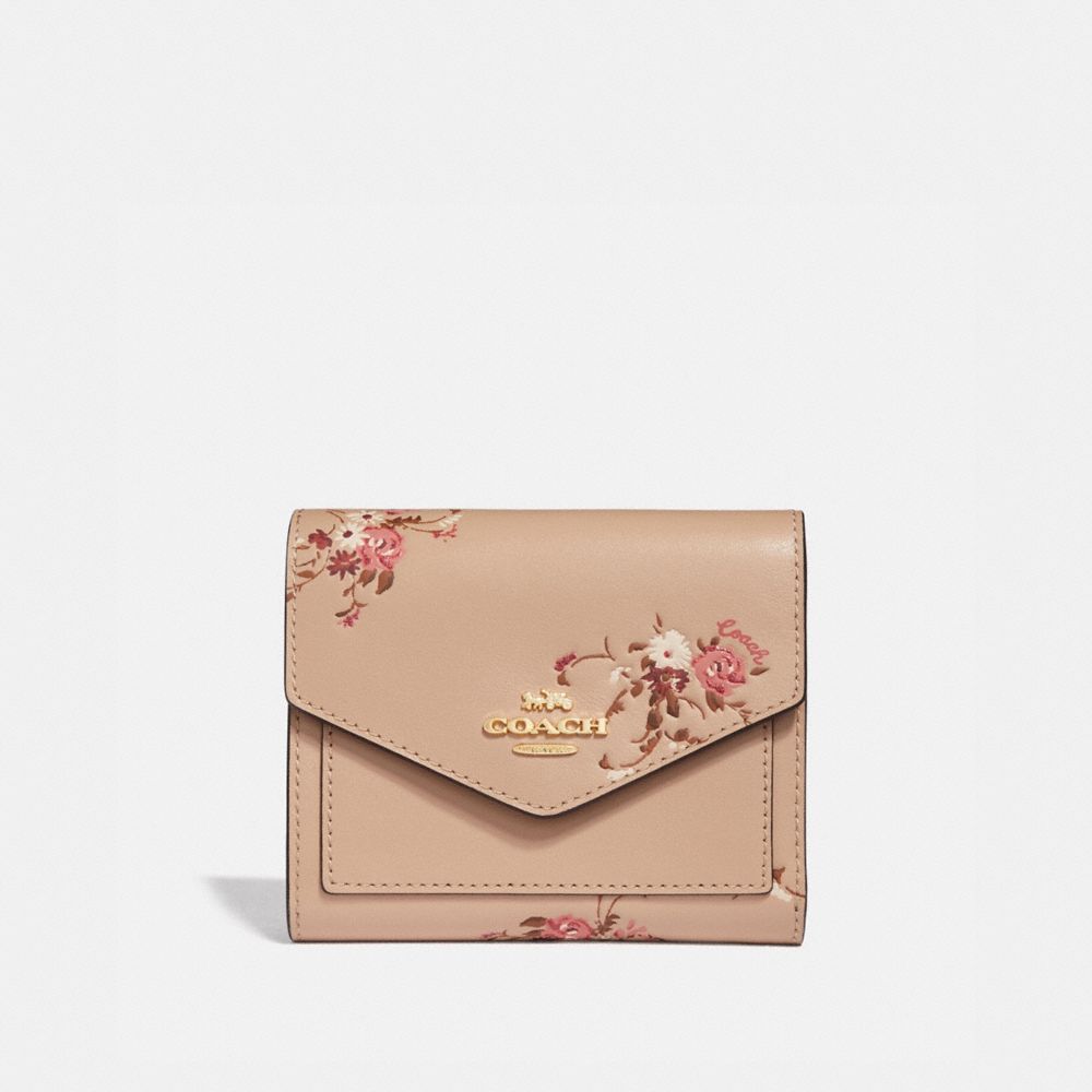 coach wallet floral print