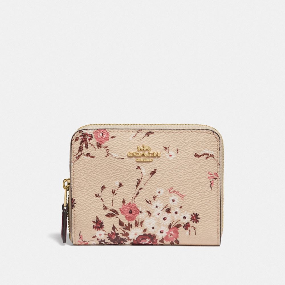 coach wallet with flowers