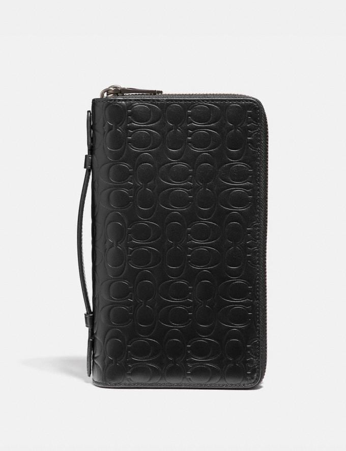 COACH Double Zip Travel Organizer In Signature Leather