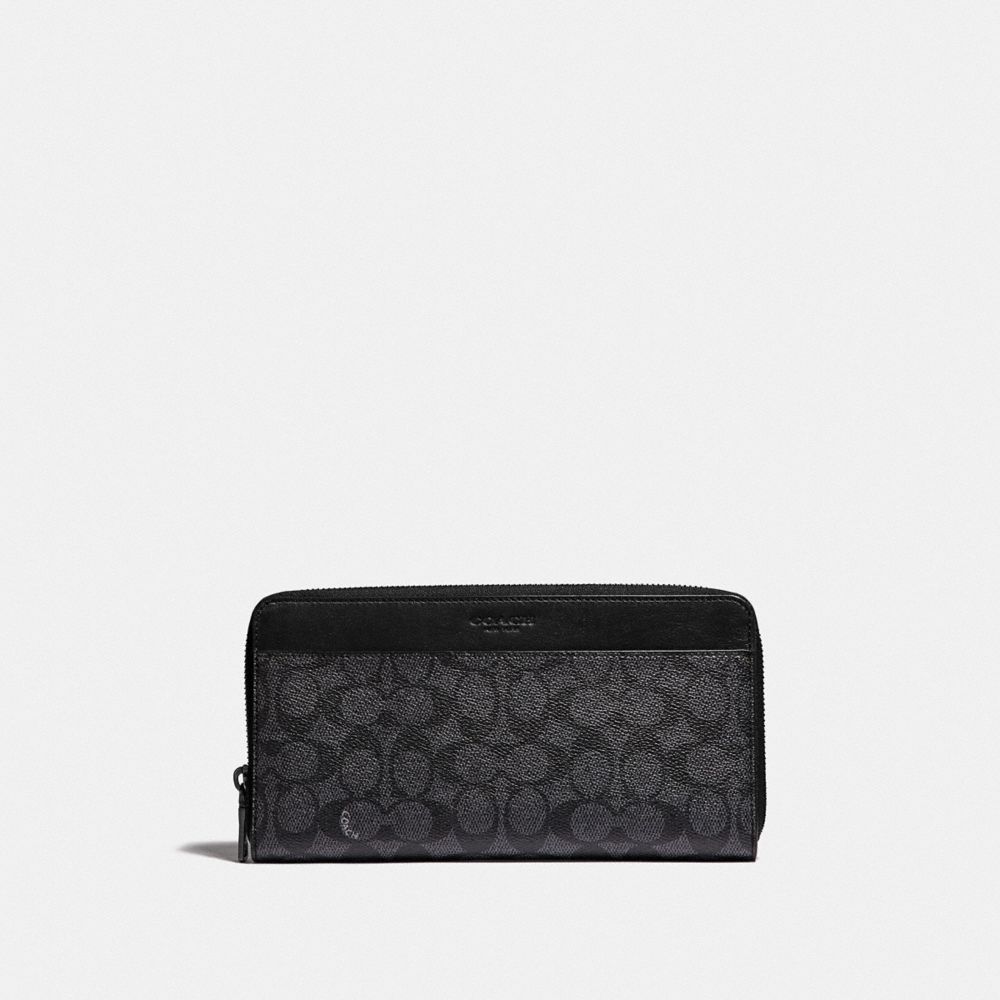 coach mens travel wallet