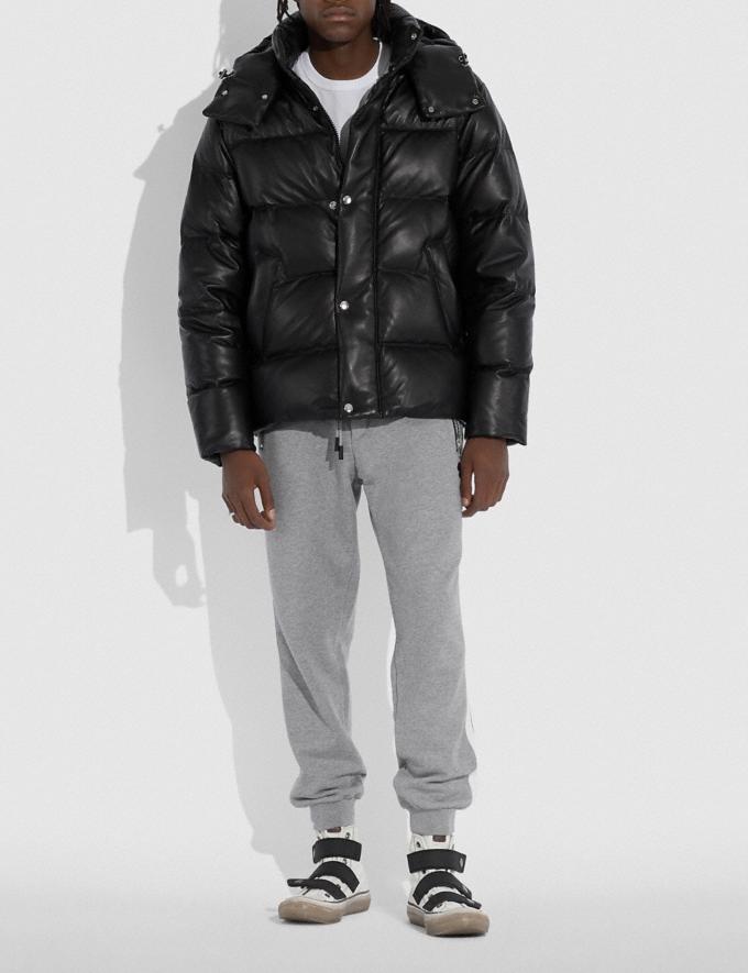 COACH: Leather Puffer Jacket