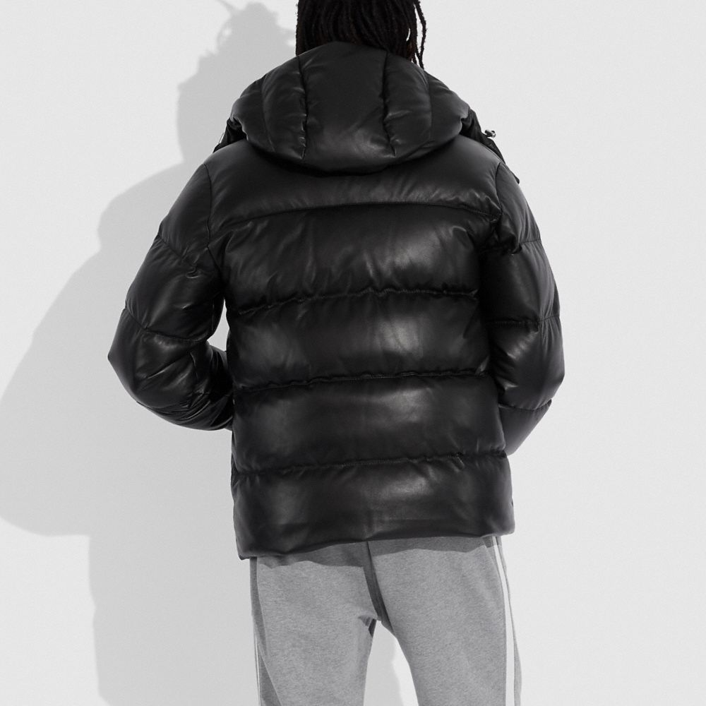 coach black puffer jacket