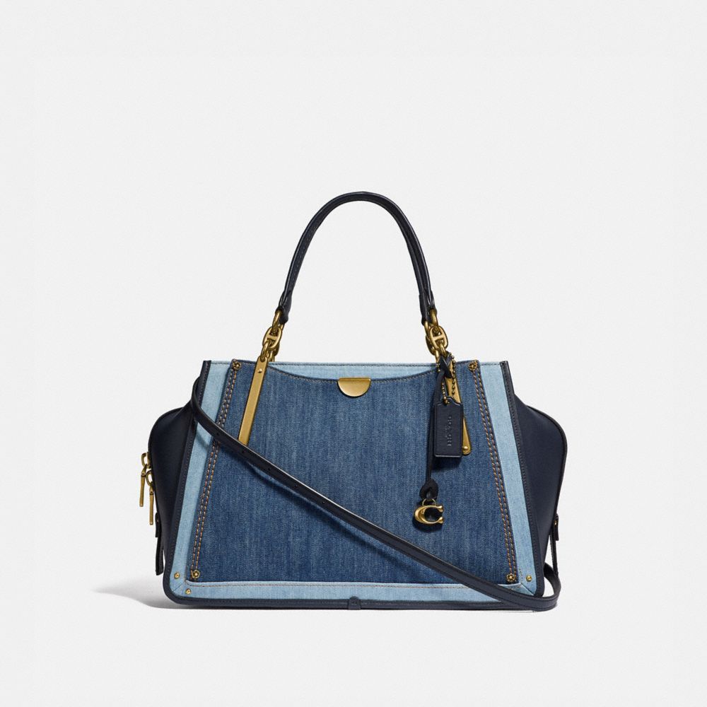 blue denim coach bags