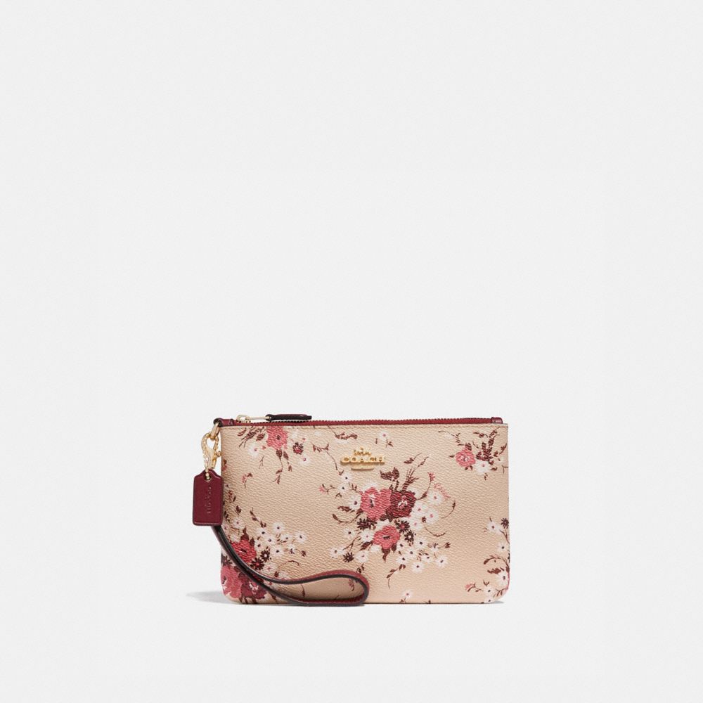 coach wallet with flowers