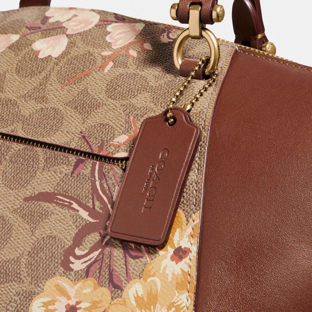 coach prairie satchel floral