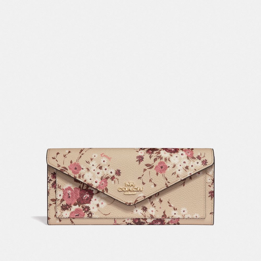 coach wallet flower