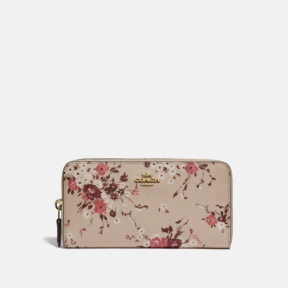 coach wallet floral print