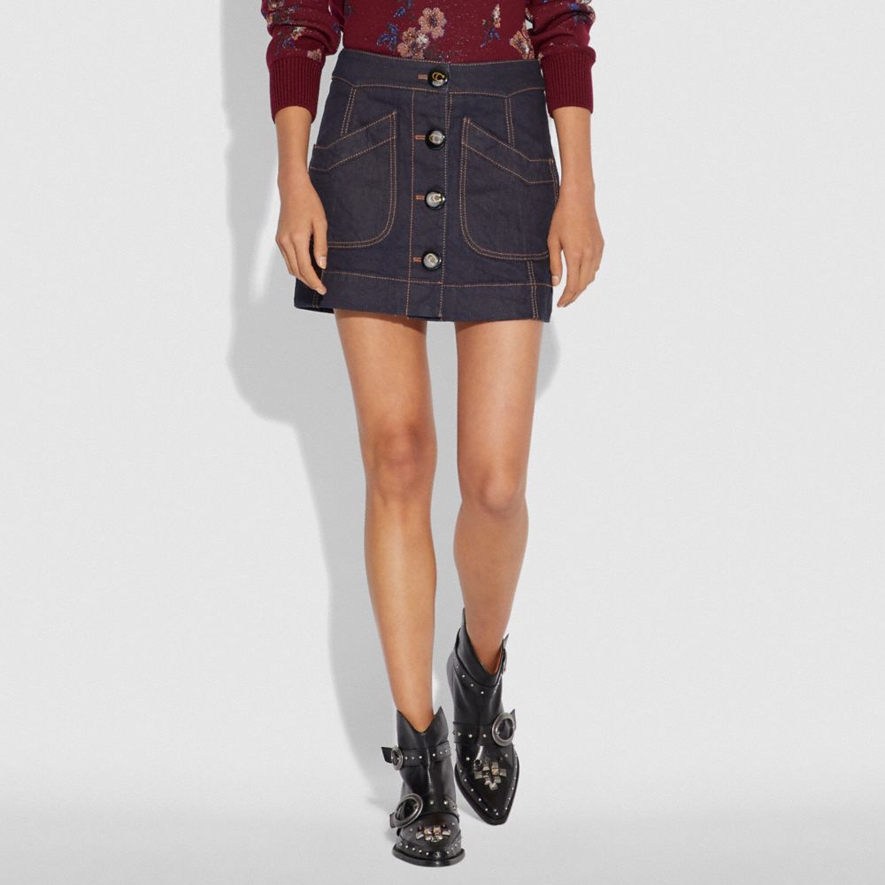 COACH Denim Skirt
