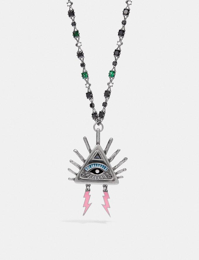 COACH: Pyramid Eye Necklace