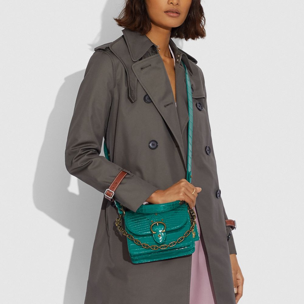 BEAT SHOULDER BAG 18 IN ALLIGATOR - Alternate View 1