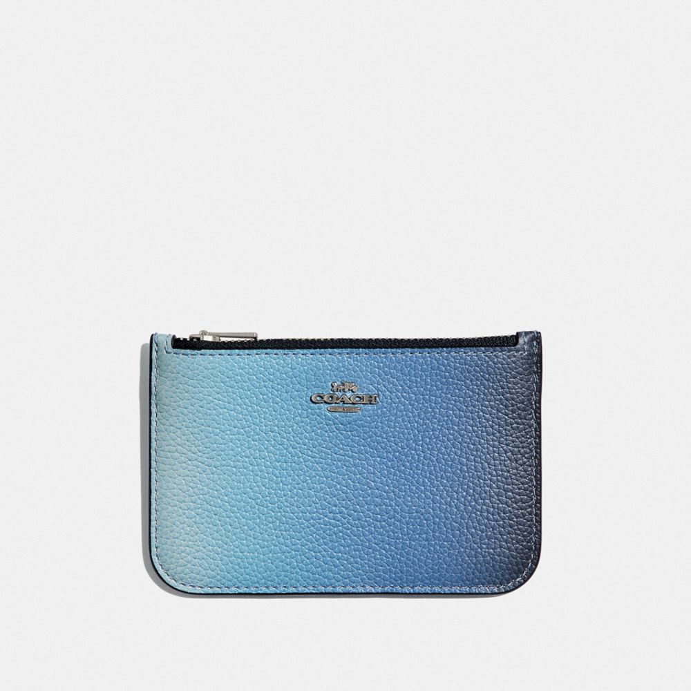 Zip Card Case With Ombre COACH