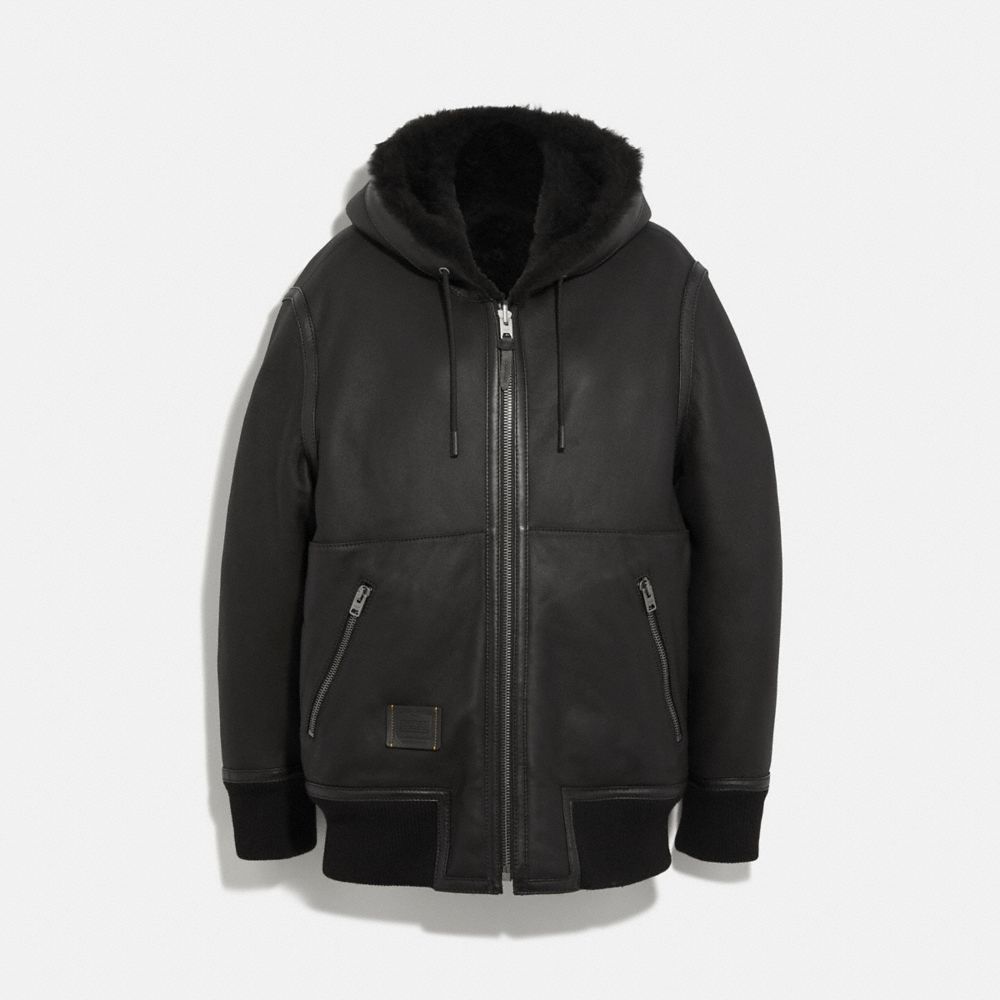 shearling hoodie mens