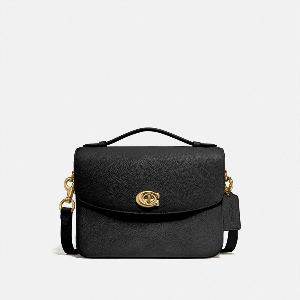 black coach purse with c