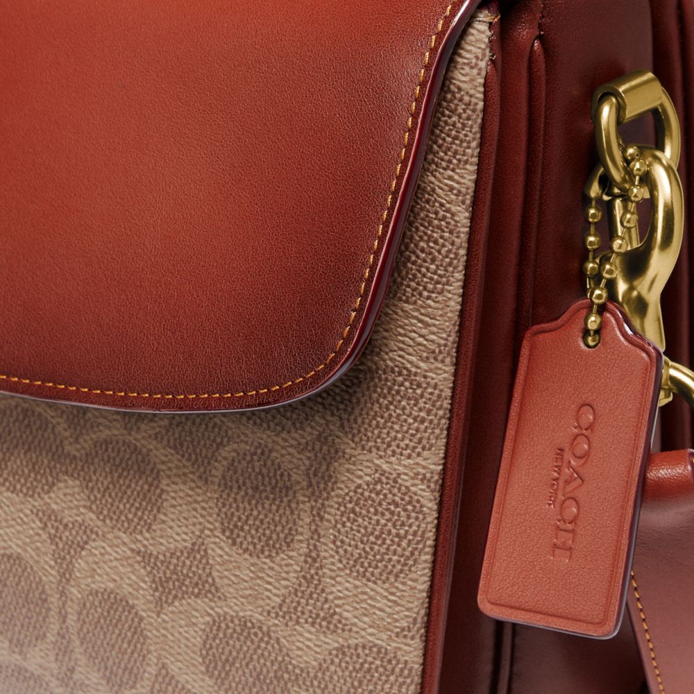 coach tan crossbody