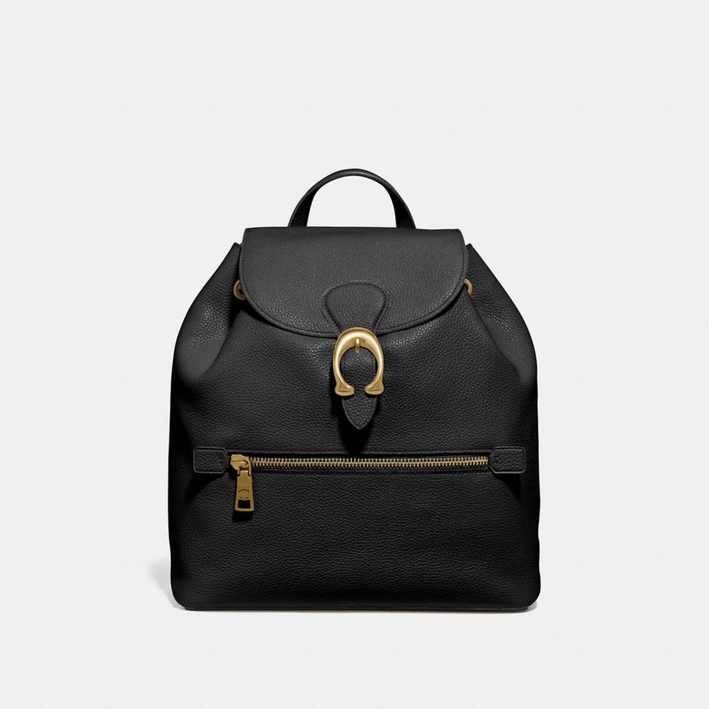 coach pebble leather backpack