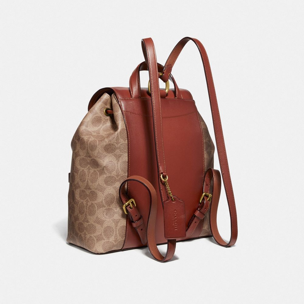 COACH Evie Backpack In Signature Canvas