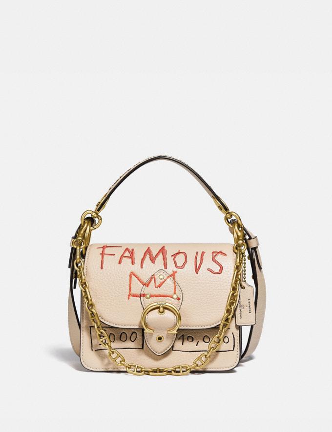 Coach Coach X Jean-Michel Basquiat Beat Shoulder Bag 18 Brass/Ivory Women Handbags Crossbody Bags  