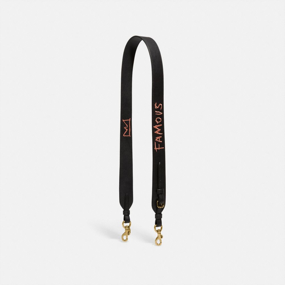 coach black purse strap