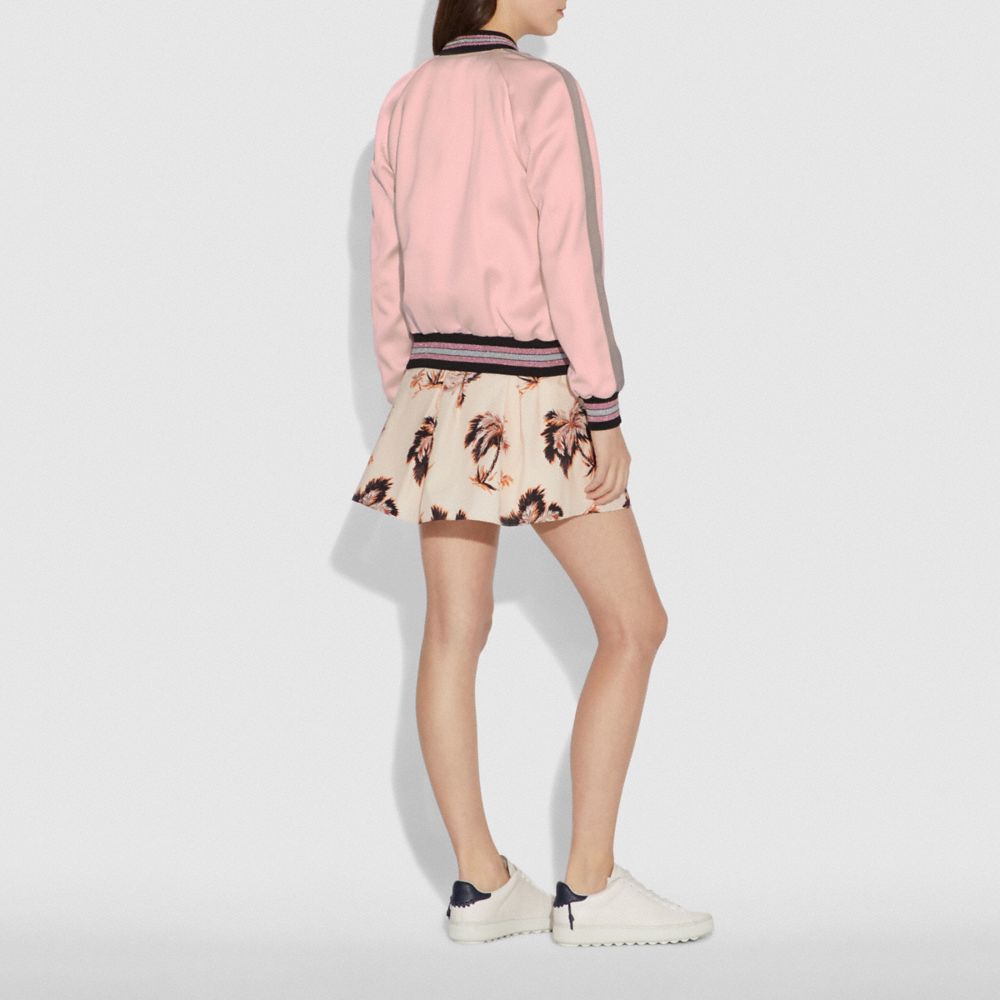 pink coach jacket womens