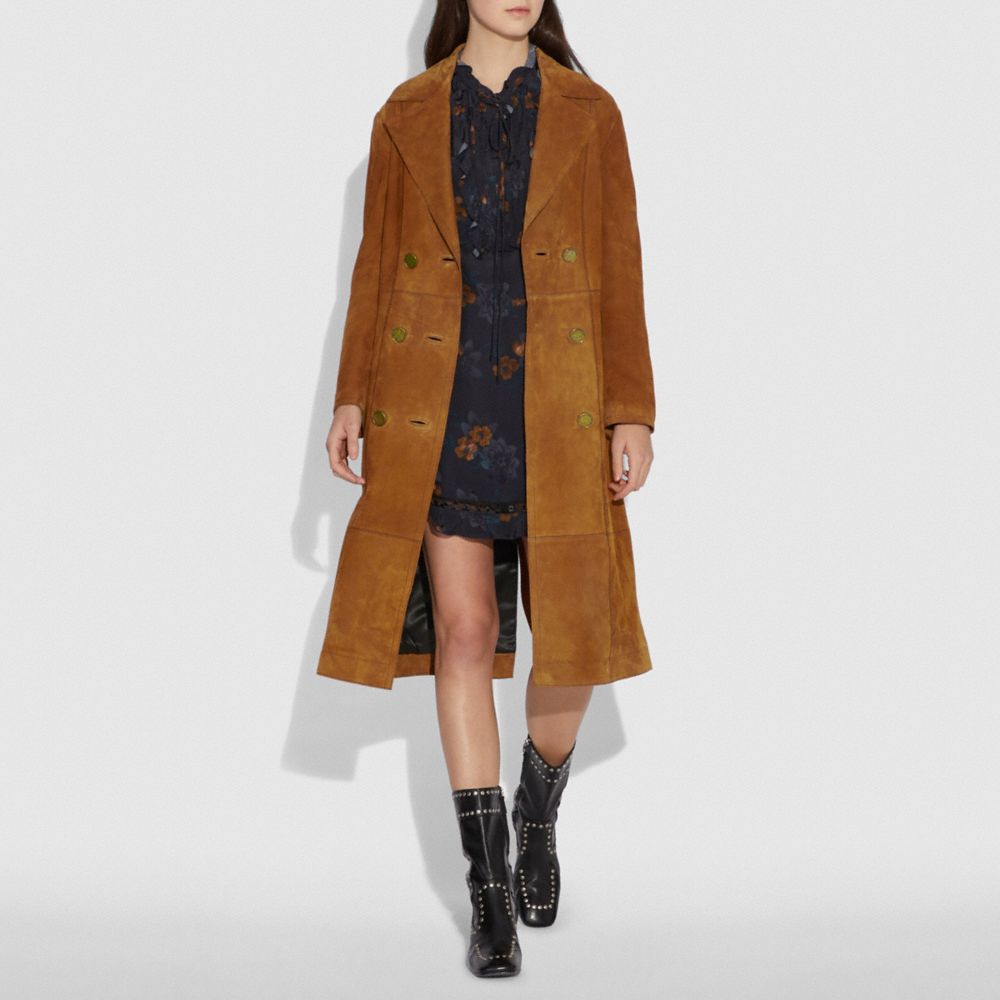 trench suede