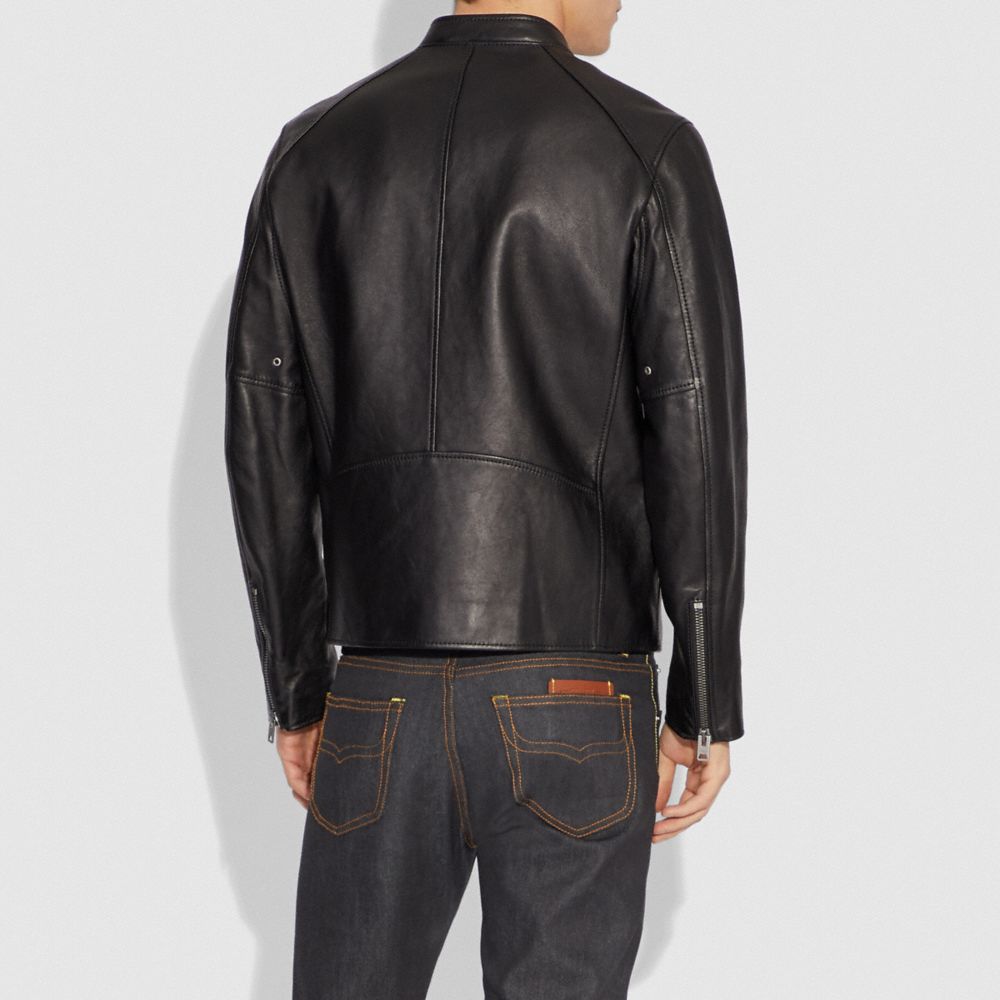 COACH Leather Racer Jacket