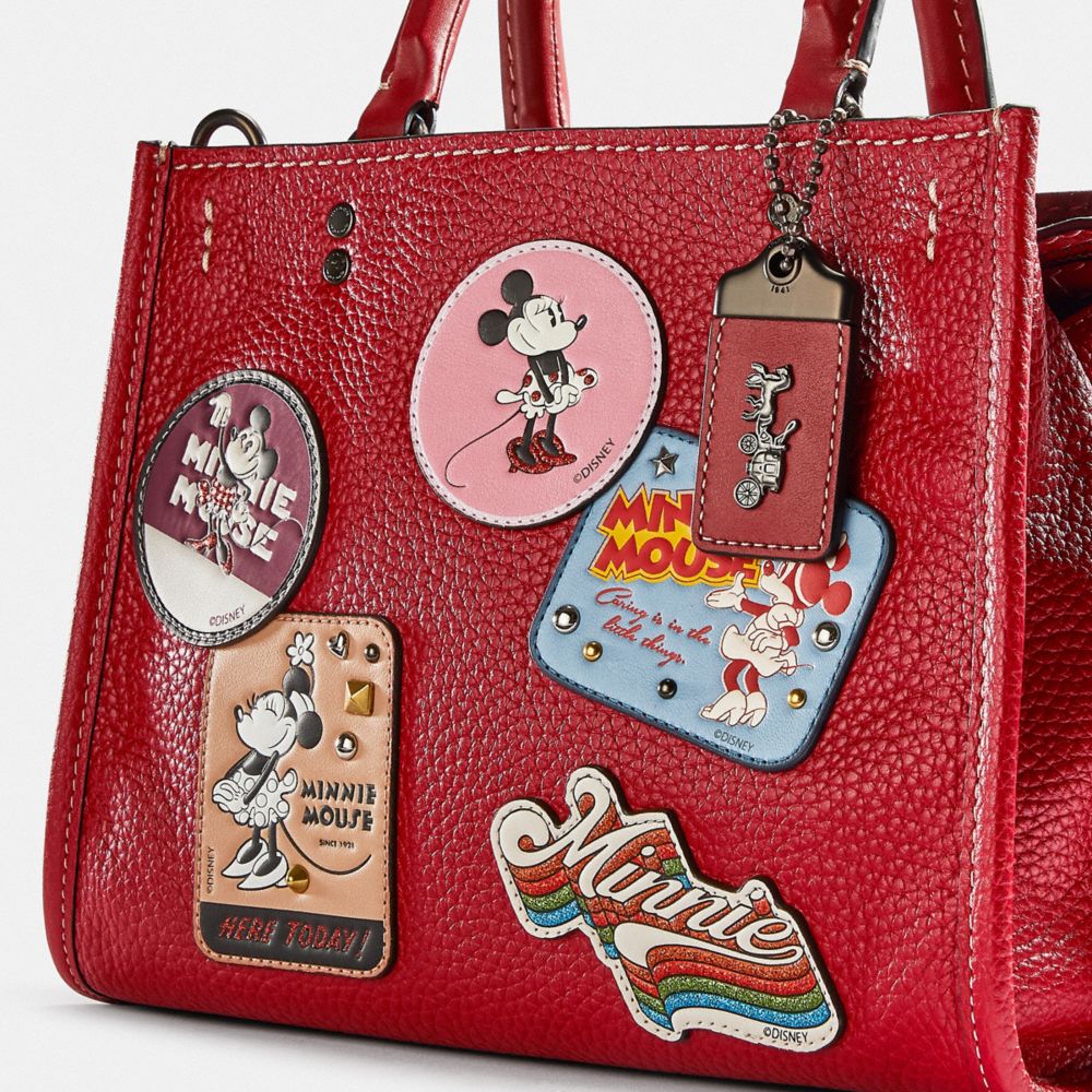 coach minnie mouse messenger bag