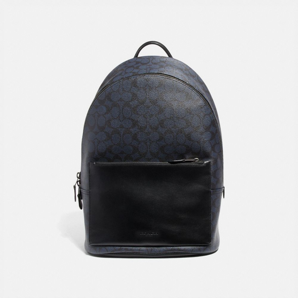 coach backpack signature