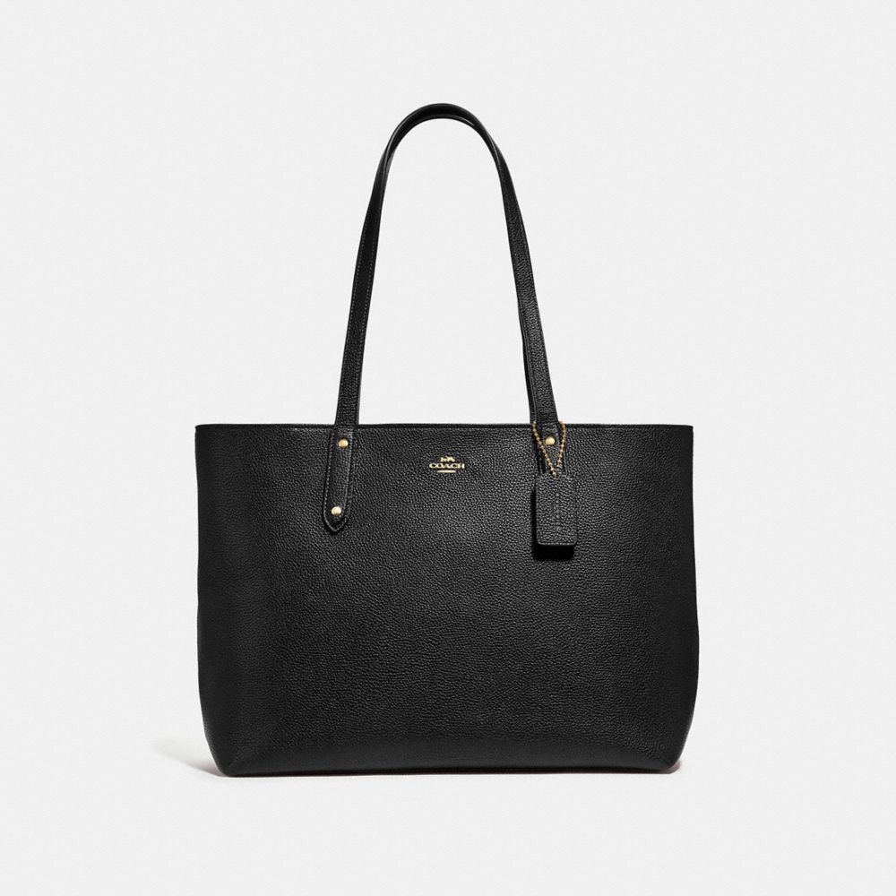 coach gold tote